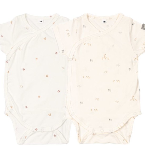 Animal Mix Bamboom 2-piece Short Sleeve Body Set