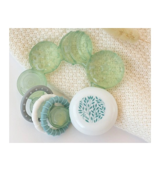 Anello Massaggiagengive Refrigerante Verde Salvia - Kiokids