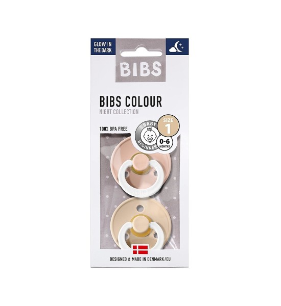 Bibs Colour Glow Schnuller, 2er-Set