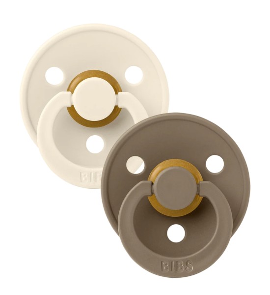 Set Di 2 Ciucci Bibs Colour Dark Oak-Ivory 
