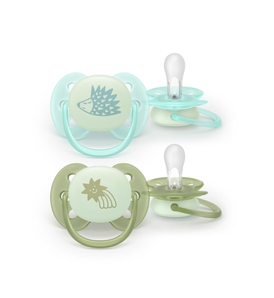 Succhietto Pacifier Ultra SoftNighttime 0/6 Mesi- Philips Avent