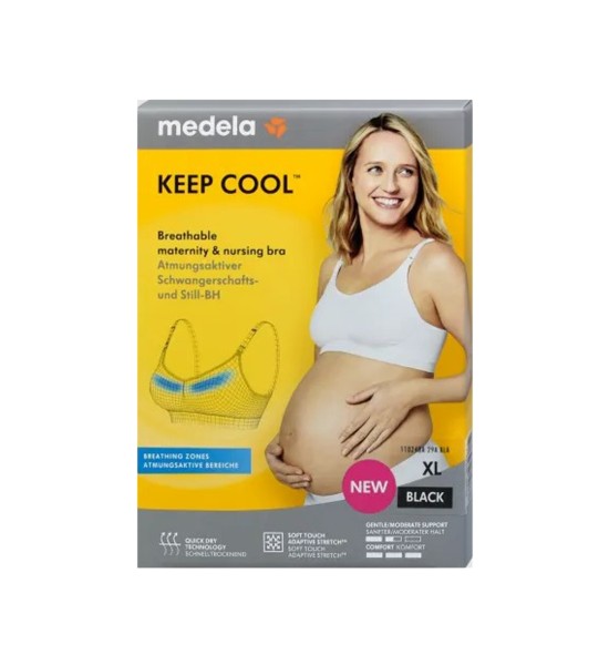 Reggiseno per gravidanza e allattamento Keep Cool nero