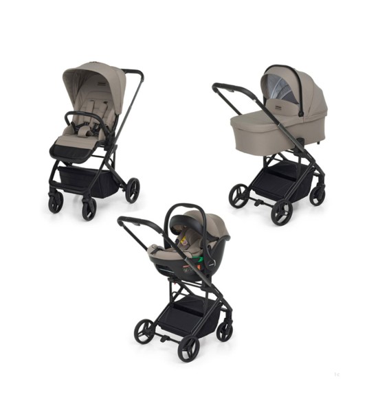 Trio Tic Toc con Passeggino, Navicella e Seggiolino Auto i-Size 40-87cm - Foppapedretti