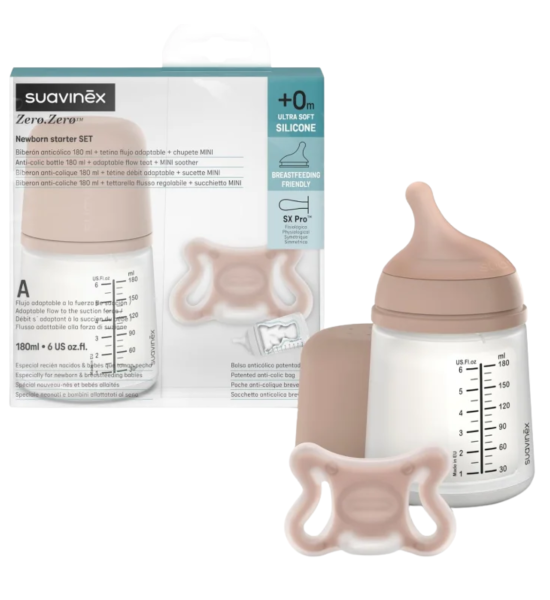 Kit Zero Starter Set Biberon 180ml più Succhietto 