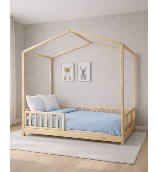 Letto Montessori Evolutivo Evi 4 in 1 - 140x70 cm - Convertibile in Divano