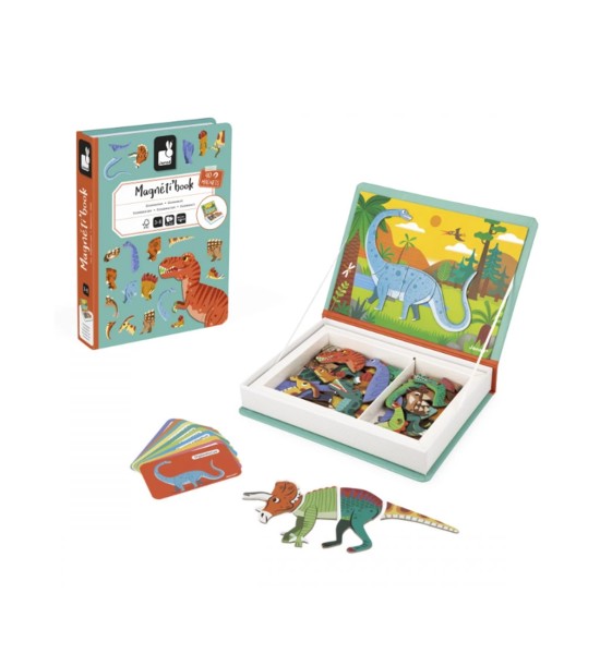 Magnéti'Book Dinosauri, 40 Magneti - Janod