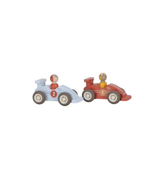 Racing Cars With Wooden Characters