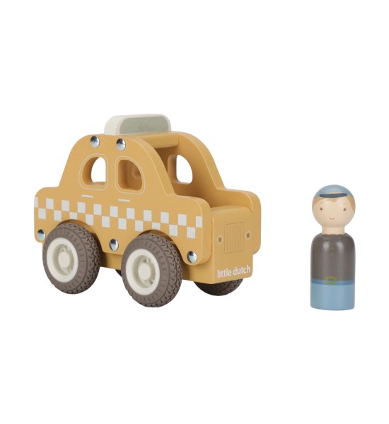 Wooden Character Taxi Little Dutch