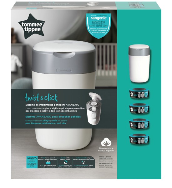 Mangiapannolini Tommee Tippee Twist & Click + 4 Ricariche