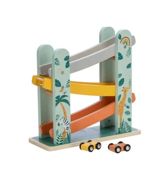 Mini Garage In Legno Con Macchinine - FreeOn