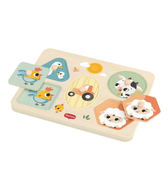Puzzle Sonoro Wooden Farmers  - Tiny Love
