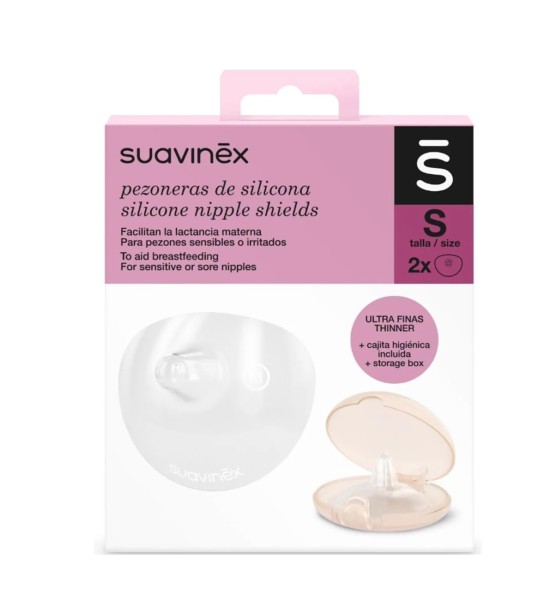 Paracapezzoli Silicone + Custodia Trasporto - Suavinex
