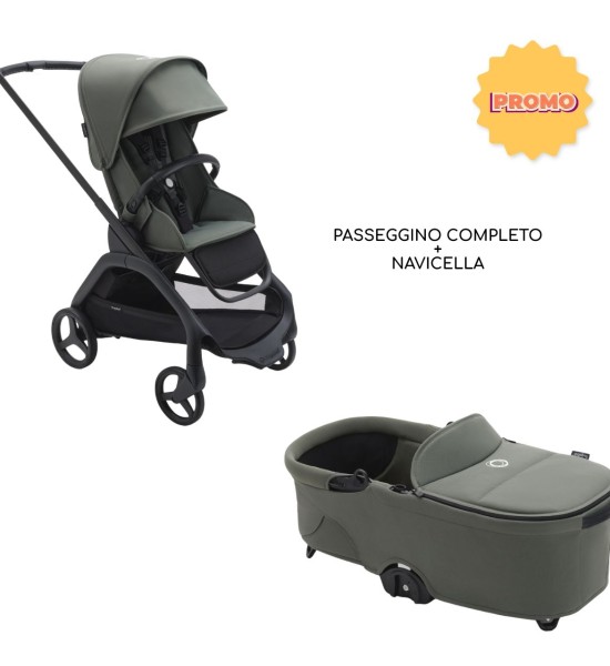 PROMOZIONE Passeggino Completo Bugaboo Dragonfly + Navicella