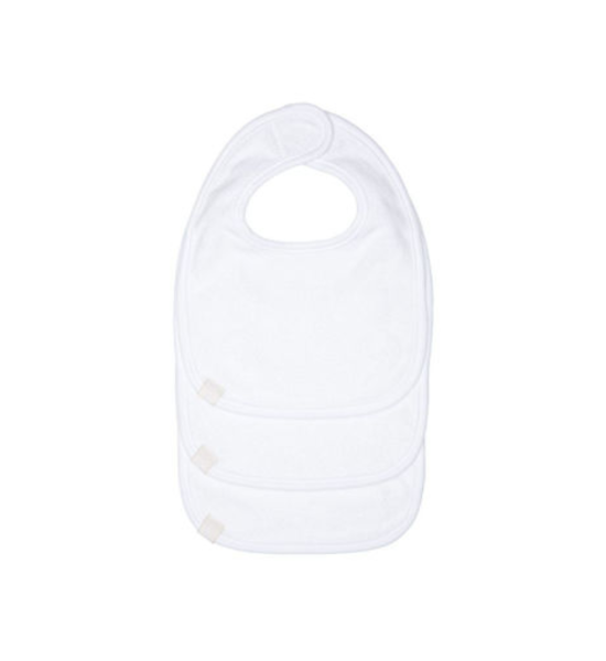 Laessig bavaglino Newborn white 3 pz