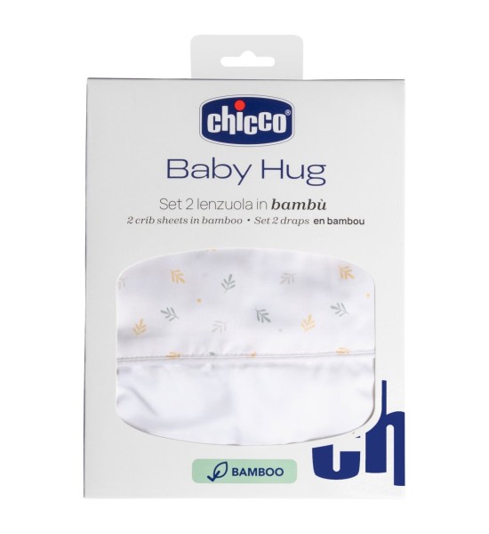 Set Lenzuola in Bambù per Baby Hug U&D 2pz Chicco