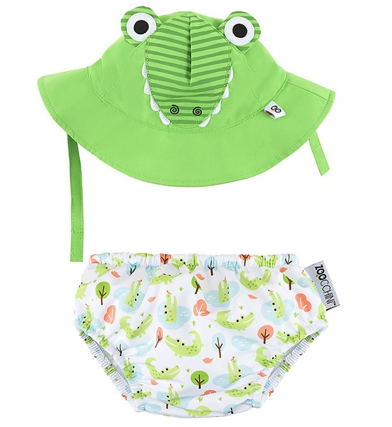 Set Costumino Contenitivo + Cappellino Alligatore Zoocchini