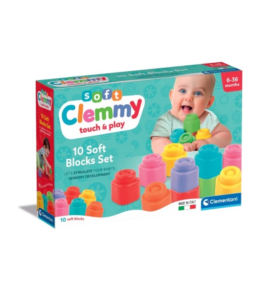 Soft Clemmy 10 Mattoncini Clementoni