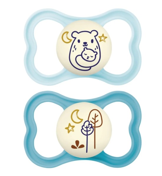 Succhietti Silicone Mam Air Night 16+m Conf. Doppia