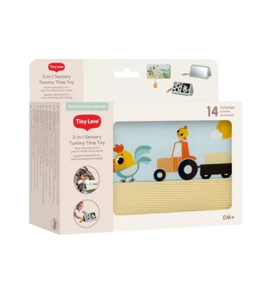 Gioco 2 In 1 Per Tummy Time Toy Farmers - Tiny Love
