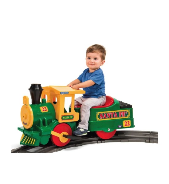 Trenino elettrico Cavalcabile Santa Fè Peg