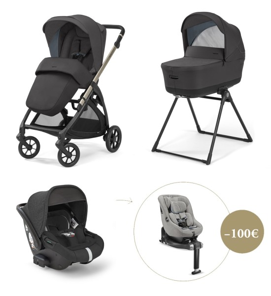 Inglesina Electa System Quattro with Darwin Recline + 360° Isofix Base + Darwin Next Stage