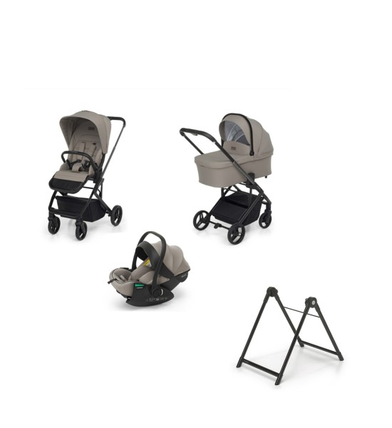 Rekline Tic Toc Ebony Trio mit Disk Babyschale - Foppapedretti