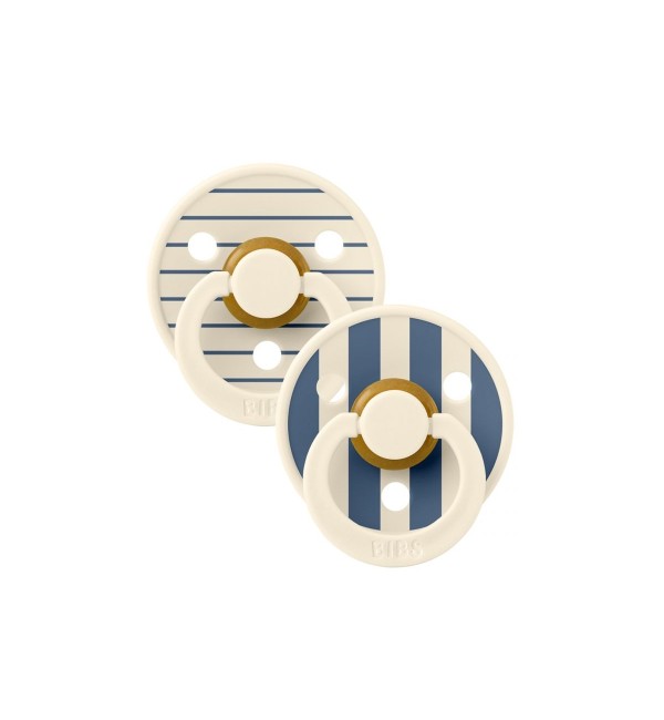 Set of 2 Pacifiers Bibs Studio Blue Collection