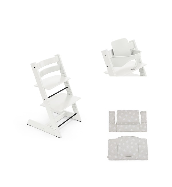 Bundle STOKKE ® TRIPP TRAPP ® Sedia + Baby Set + Cuscino