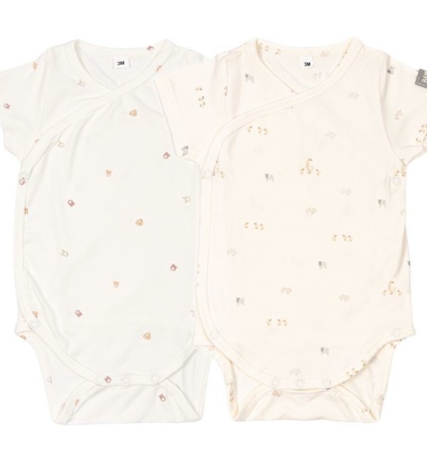 Animal Mix Bamboom 2-piece Short Sleeve Body Set