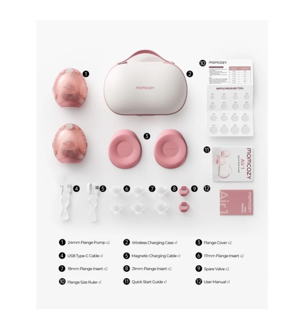 Tiralatte Ultra-Slim Air 1 Momcozy Doppio