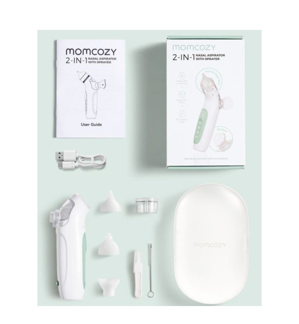 Aspirateur nasal électrique 2 en 1 avec aspiration - Momcozy