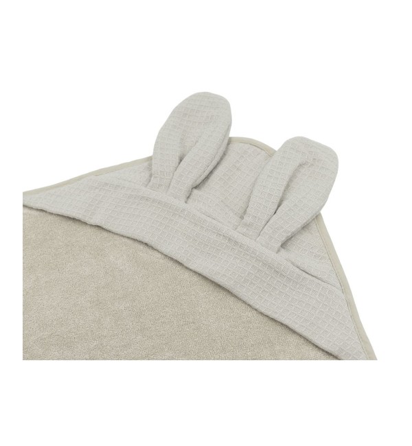 Duo Waffle Bath Towel with Hood and Glove Bamboom