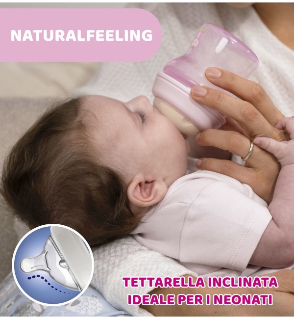 Biberon Natural Feeling Chicco in Vetro 150 ml