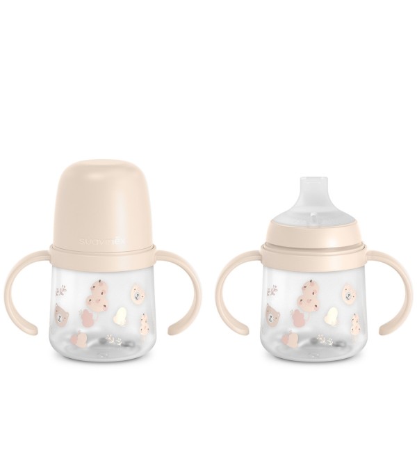 Tropfsichere Flasche mit Griffen 150ml +6m Suavinex