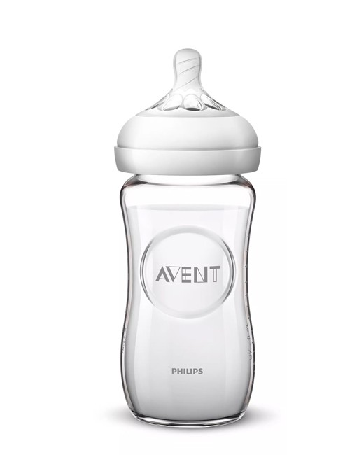 Natural Glass Baby Bottle 240 ml