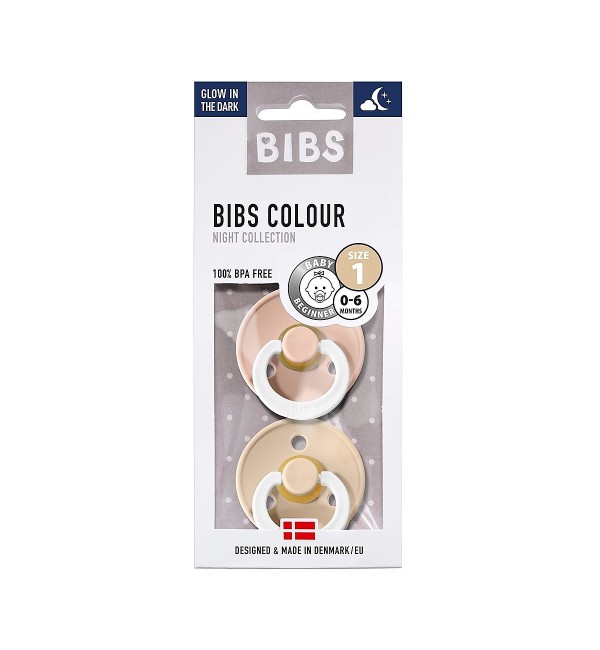 Bibs Colour Glow Schnuller, 2er-Set