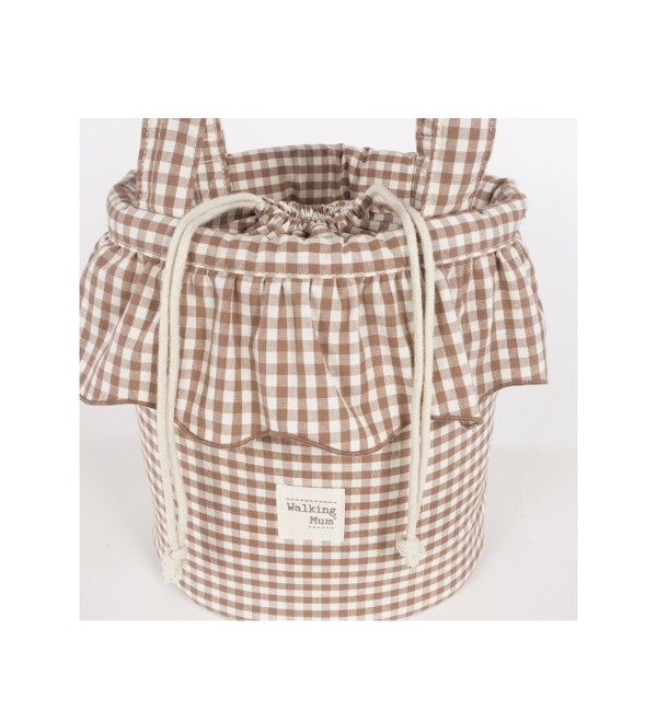 Borsa Bucket  Pralinè Vichy - Walking Mum