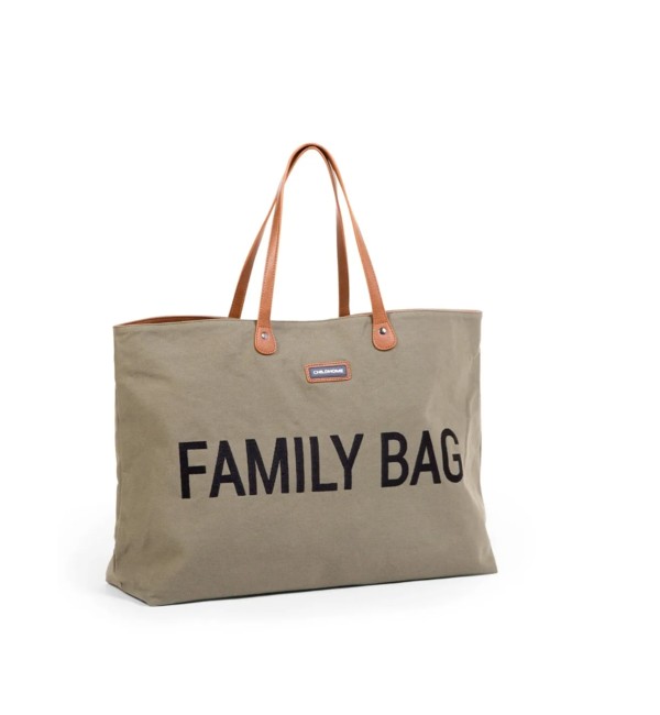 Bolso familiar de lona caqui - Childhome