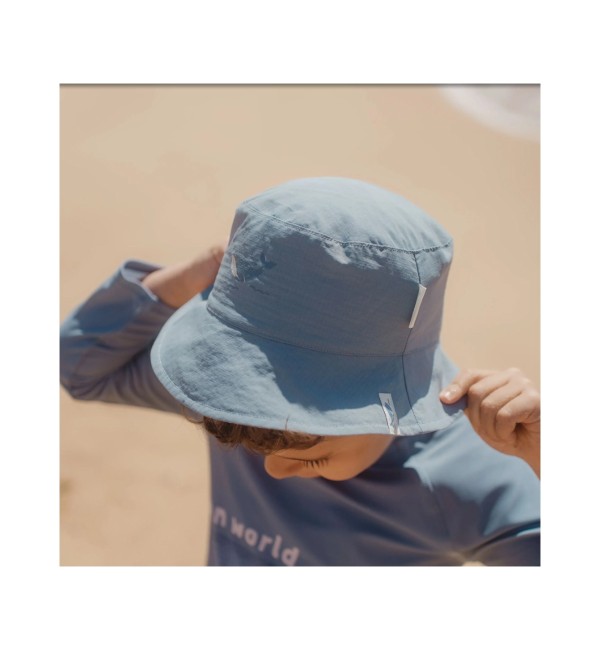 Cappello Blu Strisce marrone oceano - Little Dutch