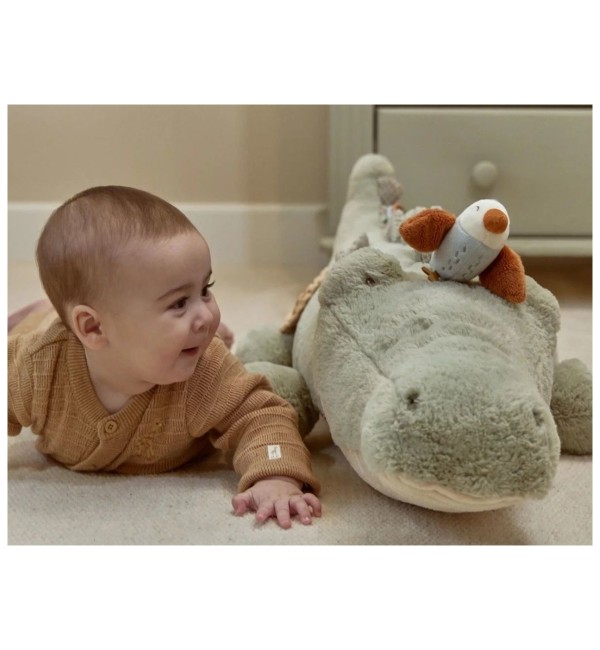  Peluche Multi Attività XL Coccodrillo - Little Dutch