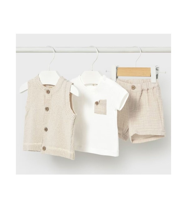 Completo tre pezzi con gilet 1279 grano - Mayoral