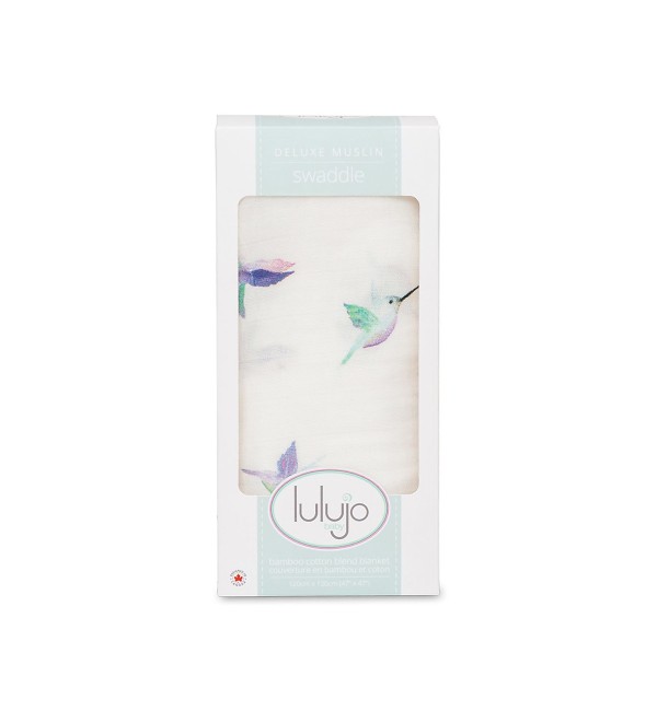 Housse à langer 120x120 Lulujo en mousseline de bambou