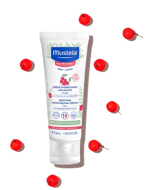 Crème hydratante apaisante Mustela Peau hypersensible