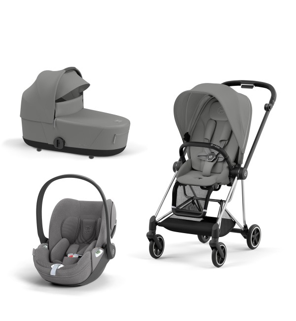 Trio Cybex Mios con Cloud T i-Size Telaio Chrome Black