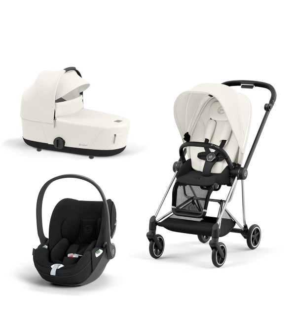 Trio Cybex Mios con Cloud T i-Size Telaio Chrome Black