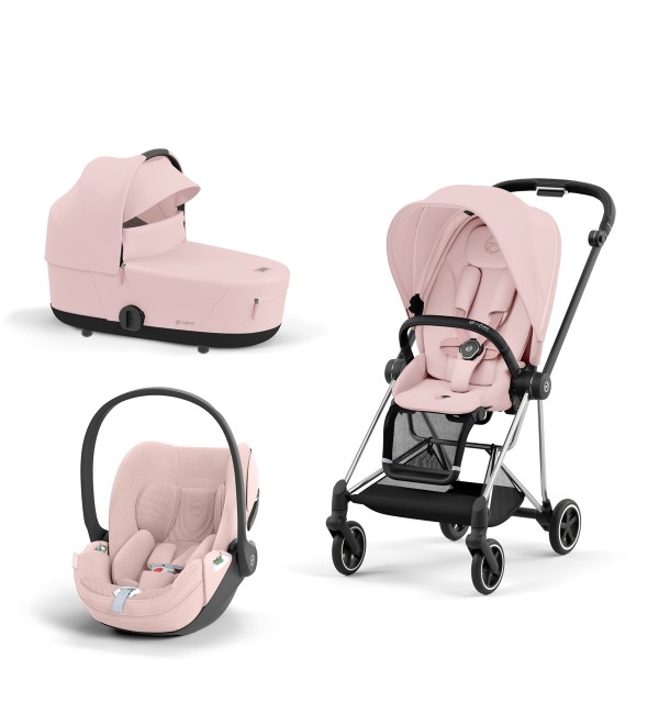 Trio Cybex Mios con Cloud T i-Size Telaio Chrome Black