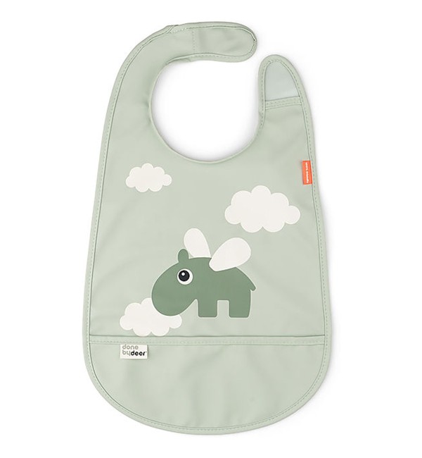 Bavaglino Impermeabile con Tasca Happy Clouds Done By Deer