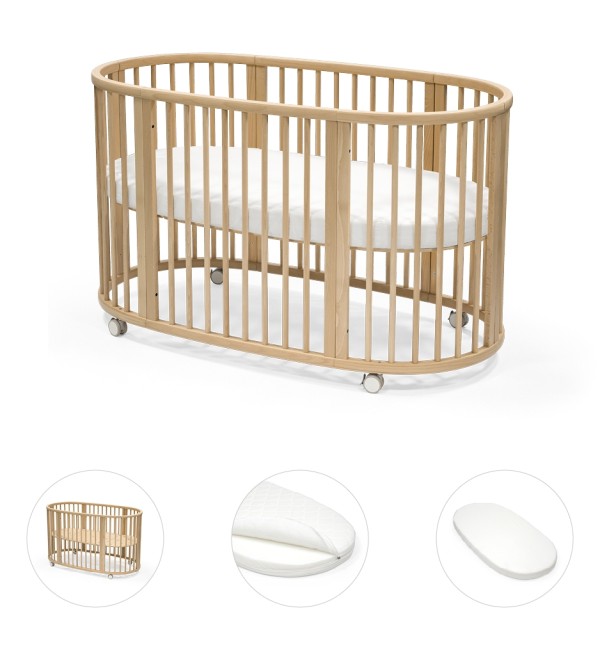 Ensemble de lits Sleepi V3 Stokke + matelas et draps GRATUITS