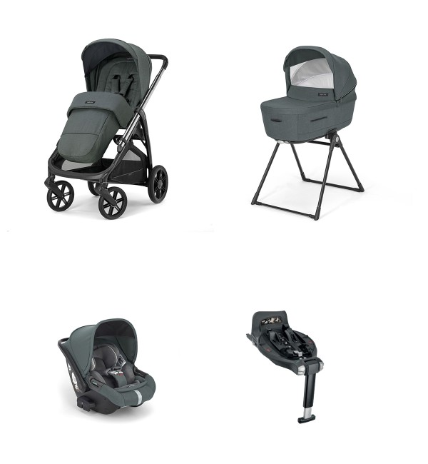 System Quattro Inglesina Aptica mit Darwin-Seillehne und 360°-Isofix-Basis