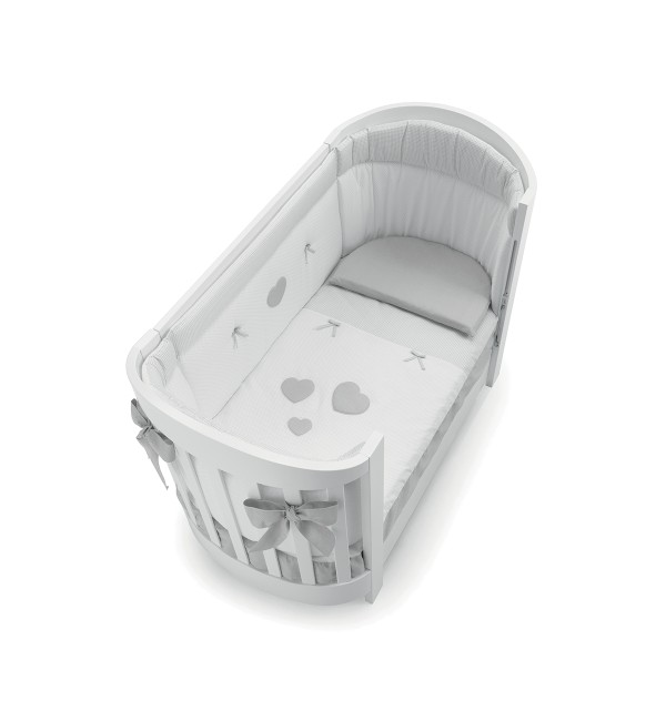 Culla/lettino Erbesi Sweet (Con Rivestimento Culla e Piumone Lettino)